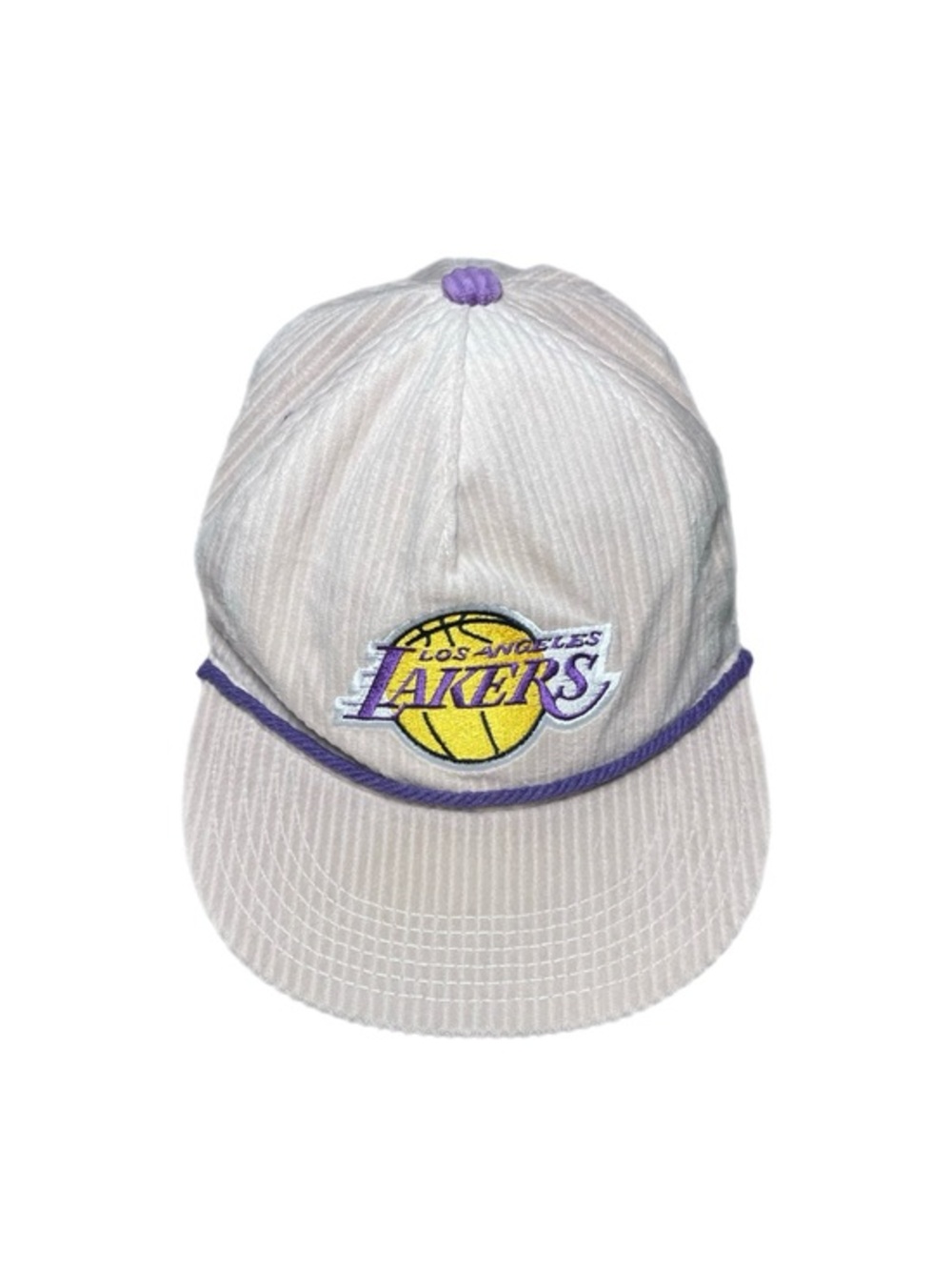 Vintage NBA Lakers Embroidered Corduroy Hat